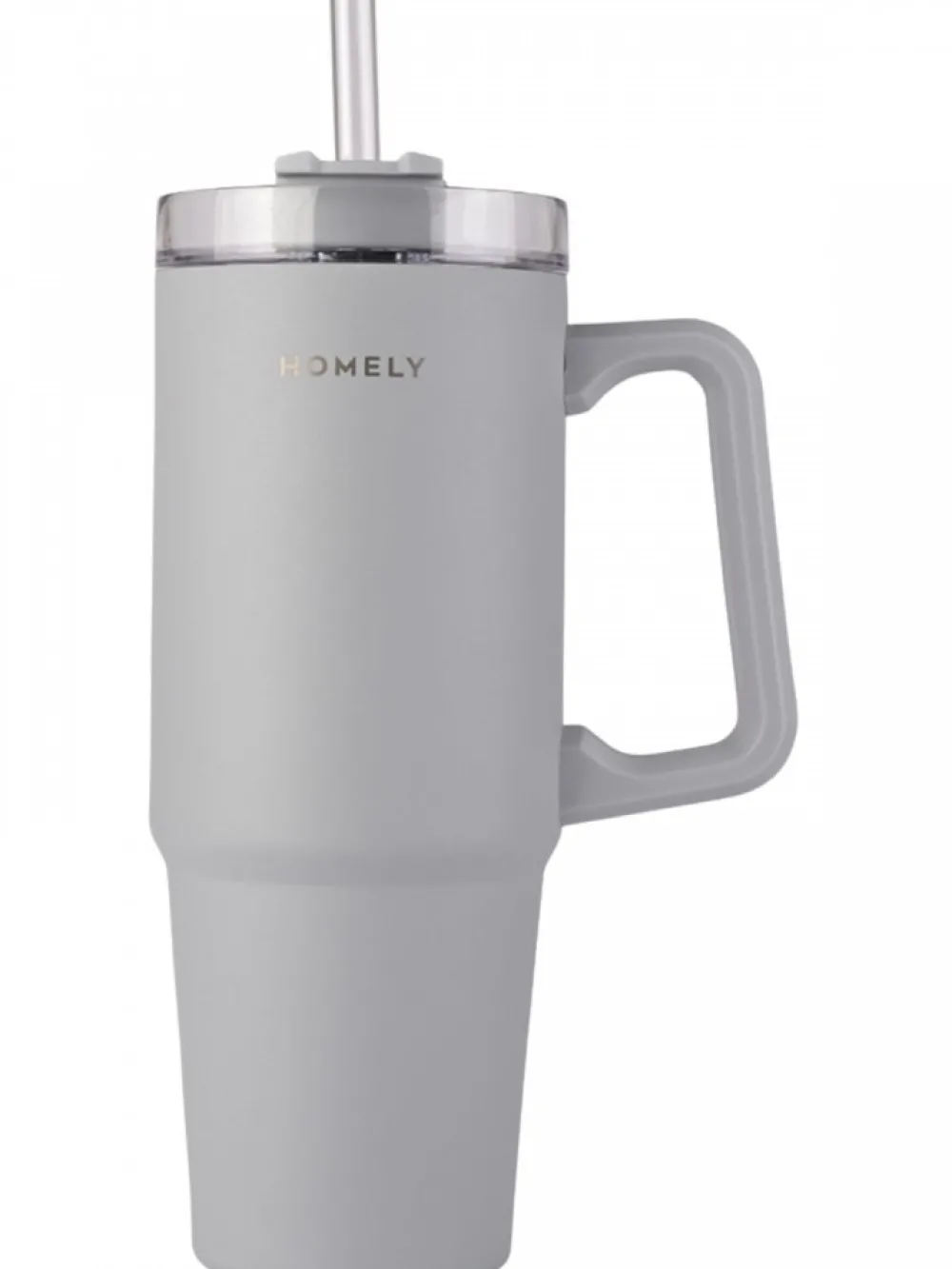 Kubek termiczny ze słomką 900 ml Pebble Gray * Estia New