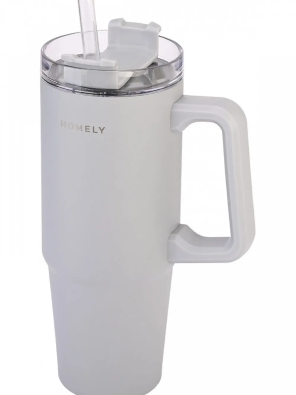 Kubek termiczny ze słomką 900 ml Pebble Gray * Estia New