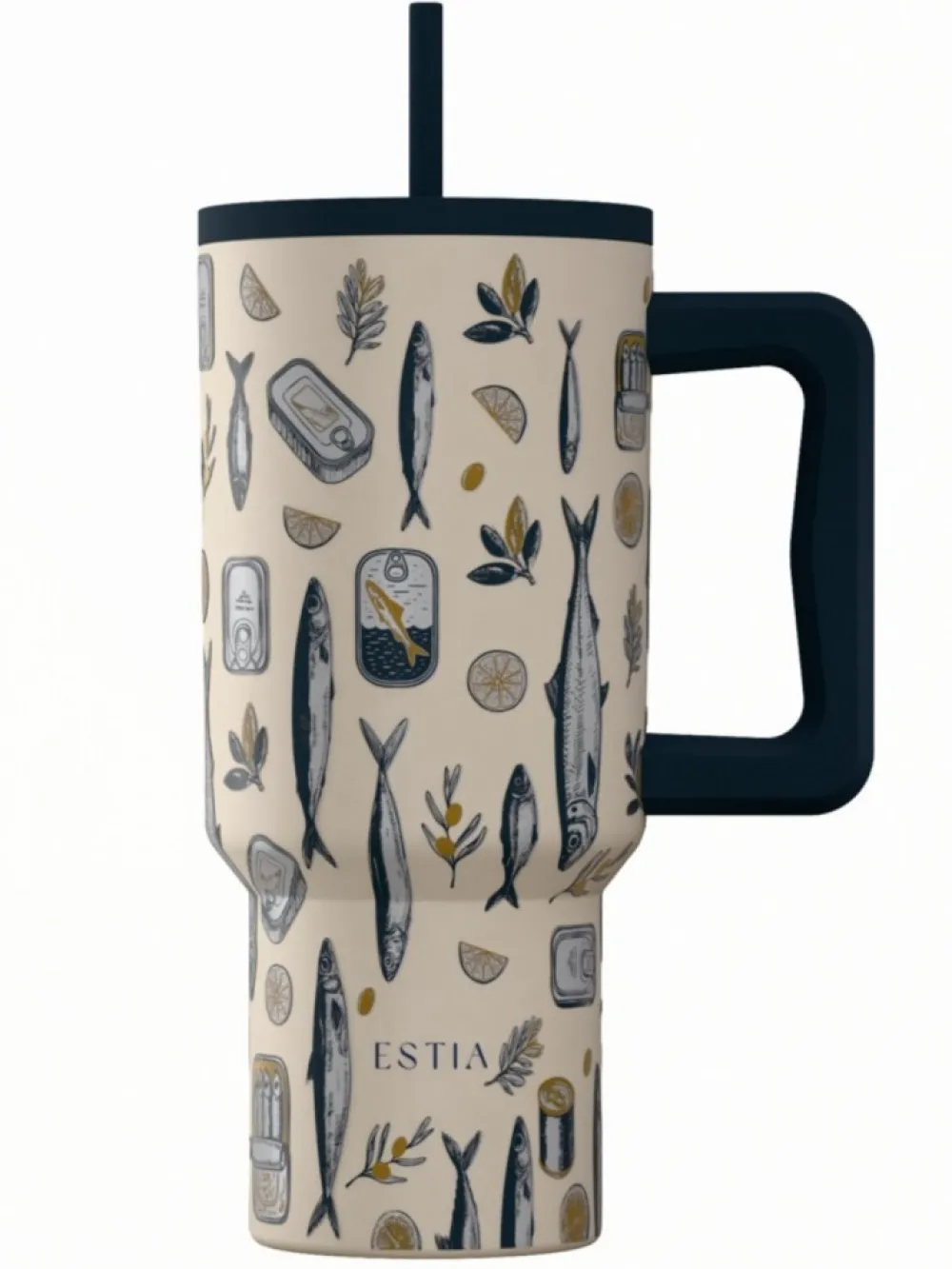 Kubek termiczny ze słomką 900 ml Salt Life * Estia Clearance