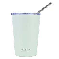 Kubek termiczny ze słomką 400 ml Seafoam * Estia Sale