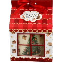Kubek świąteczny CHRISTMAS TREE 3 DOMEK 400 ml * Duo Sale
