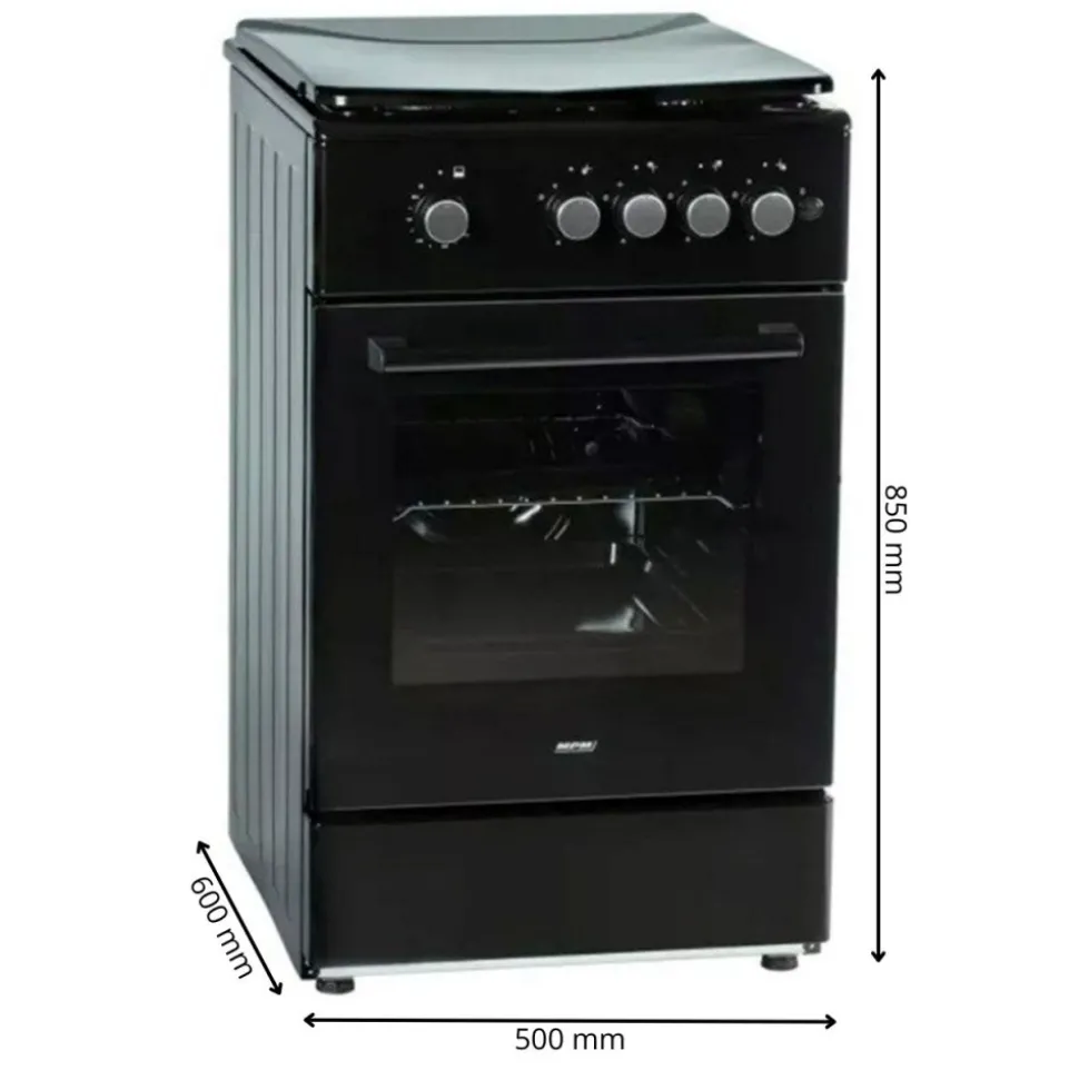 Kuchnia gazowa MPM MPM-56-KGF-21/B czarna