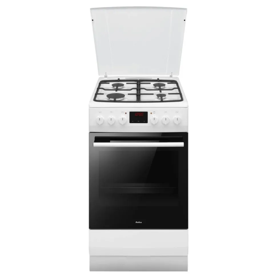 Kuchnia gazowo-elektryczna AMICA 510GEH3.33ZpTaDpA(W) PIZZA