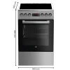 Kuchnia ceramiczna FSM57300GX * Beko Sale