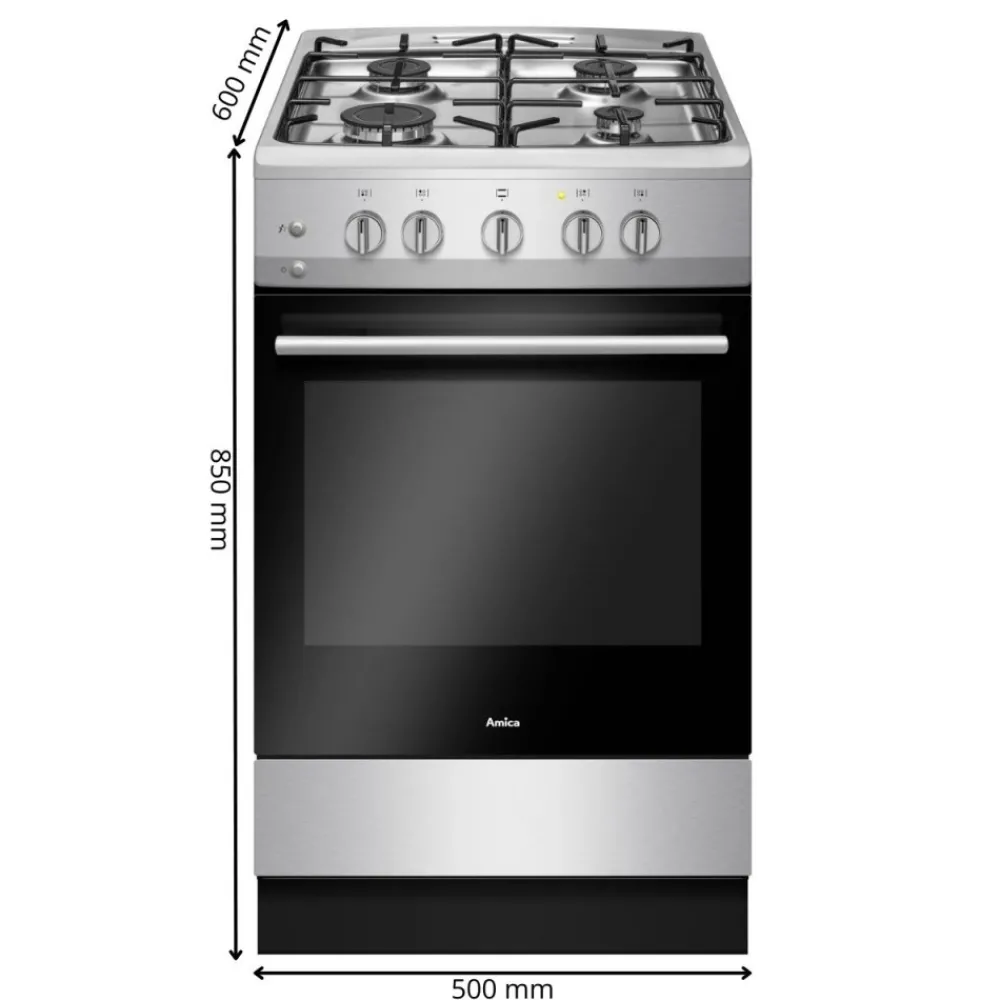 Kuchnia gazowa 57GGH4.23ZPF(Xx) * Amica Discount