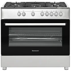 Kuchnia gazowo-elektryczna KWGE-K90A Cheff inox * Ravanson Online