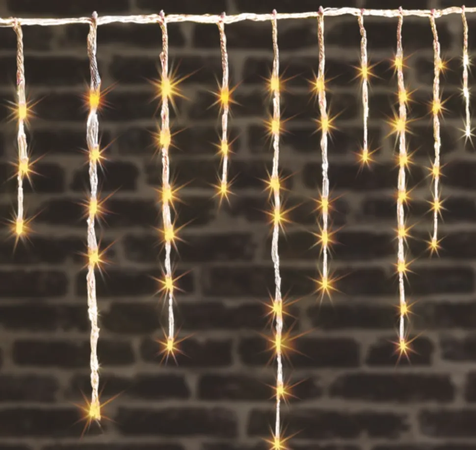 Kurtyna świetlna 10m ciepła biel 600 LED
