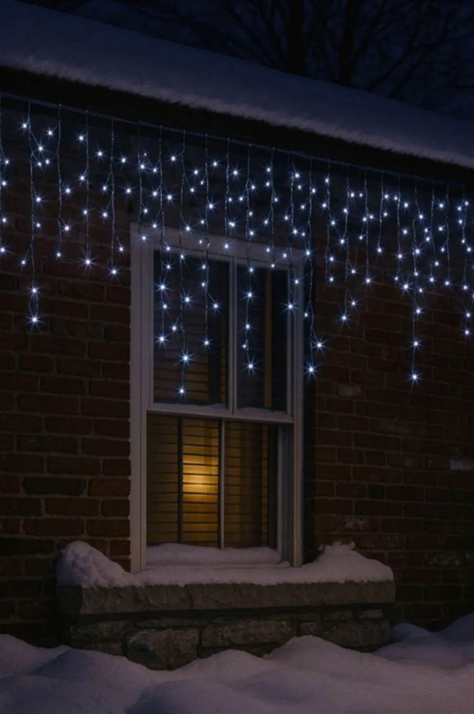 Kurtyna świetlna 4m zimna biel 240 LED