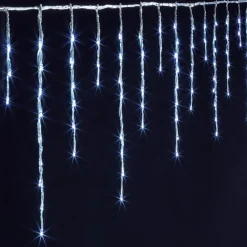 Kurtyna świetlna 4m zimna biel 240 LED śnieg * Feeric Best