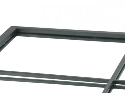 Kwadratowe lustro zewnętrzne w metalowej ramie 90 x H90 cm * Esschert Design Clearance