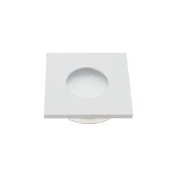 Kwadratowe Oczko Sufitowe Podtynkowe Białe 1xGU10 8,5cm IP44 Bez Oprawki * Eko-light Clearance