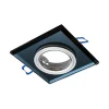 Kwadratowe Oczko Sufitowe Podtynkowe Czarne Szklane 1xGU10 9cm Bez Oprawki * Eko-light Online