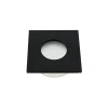 Kwadratowe Oczko Sufitowe Podtynkowe Czarne 1xGU10 8,5cm IP44 Bez Oprawki * Eko-light Clearance