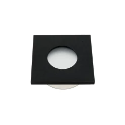 Kwadratowe Oczko Sufitowe Podtynkowe Czarne 1xGU10 8,5cm IP44 Bez Oprawki * Eko-light Clearance