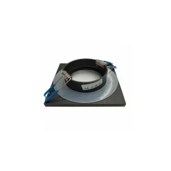 Kwadratowe Oczko Sufitowe Podtynkowe Czarne 1xGU10 8,5cm IP44 Bez Oprawki * Eko-light Clearance