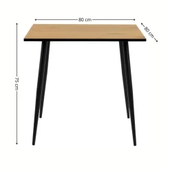 Kwadratowy stół do jadalni Wilma 80x80 cm * Actona Discount