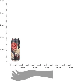 Kwiatowy kubek termiczny ze słomką 500 ml Midnight Blossom * Estia Hot
