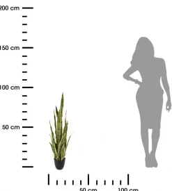 Kwiat sztuczny Sanseviera w donicy 92 cm * Progarden Hot