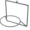 Kwietnik ścienny metalowy LOFT czarny 22 cm