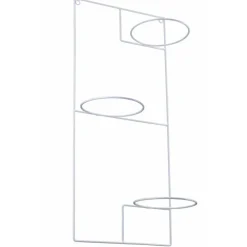 Kwietnik ścienny wiszący potrójny biały 71 cm