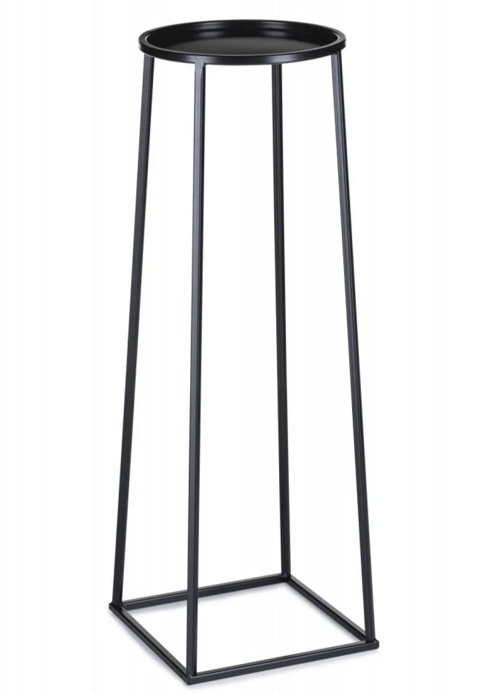 Kwietnik industrialny czarny stojak 70 cm LOFT