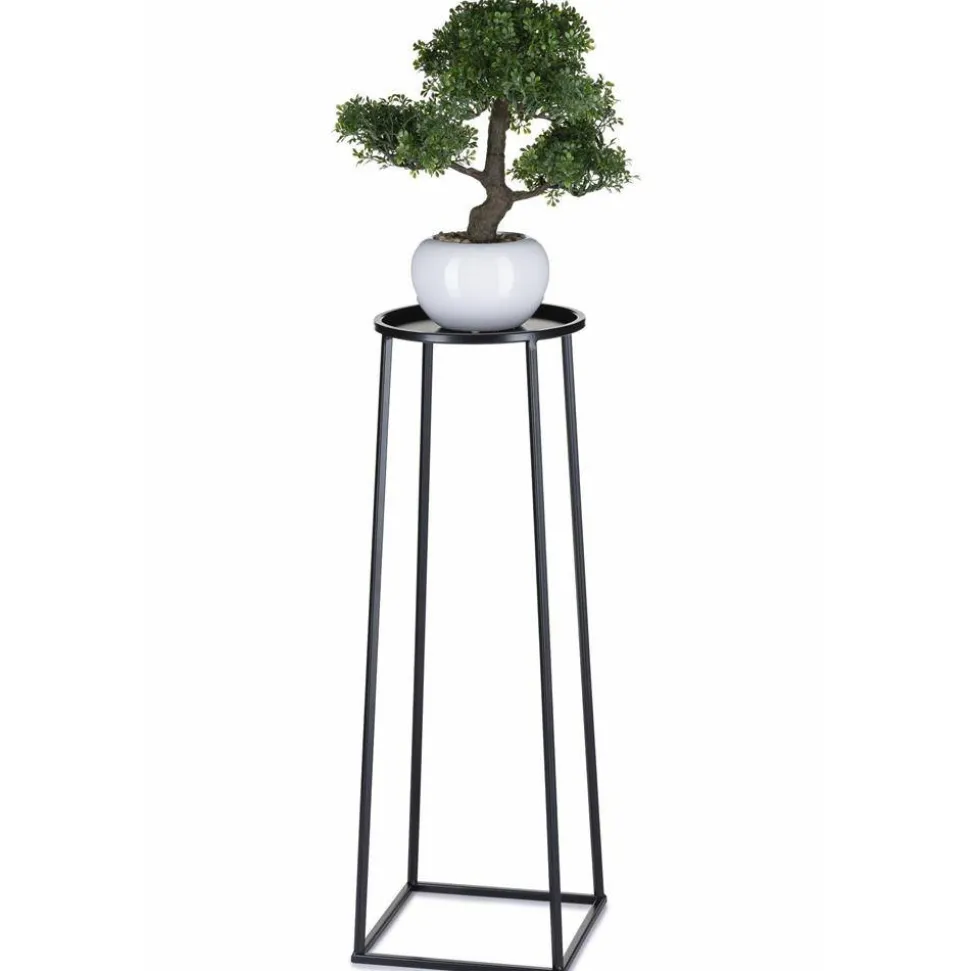 Kwietnik industrialny czarny stojak 70 cm LOFT