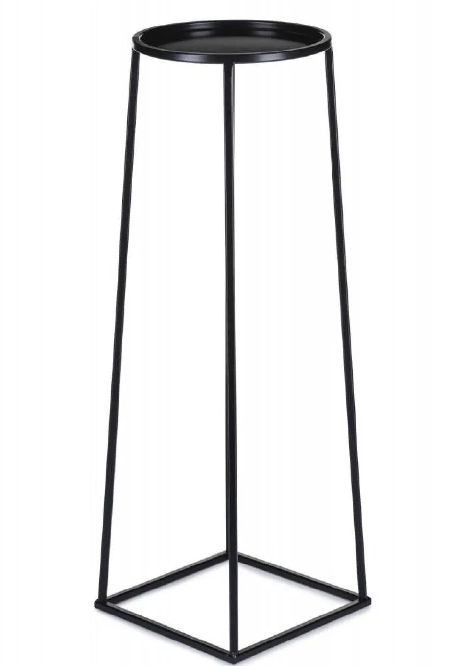 Kwietnik industrialny czarny stojak 70 cm LOFT