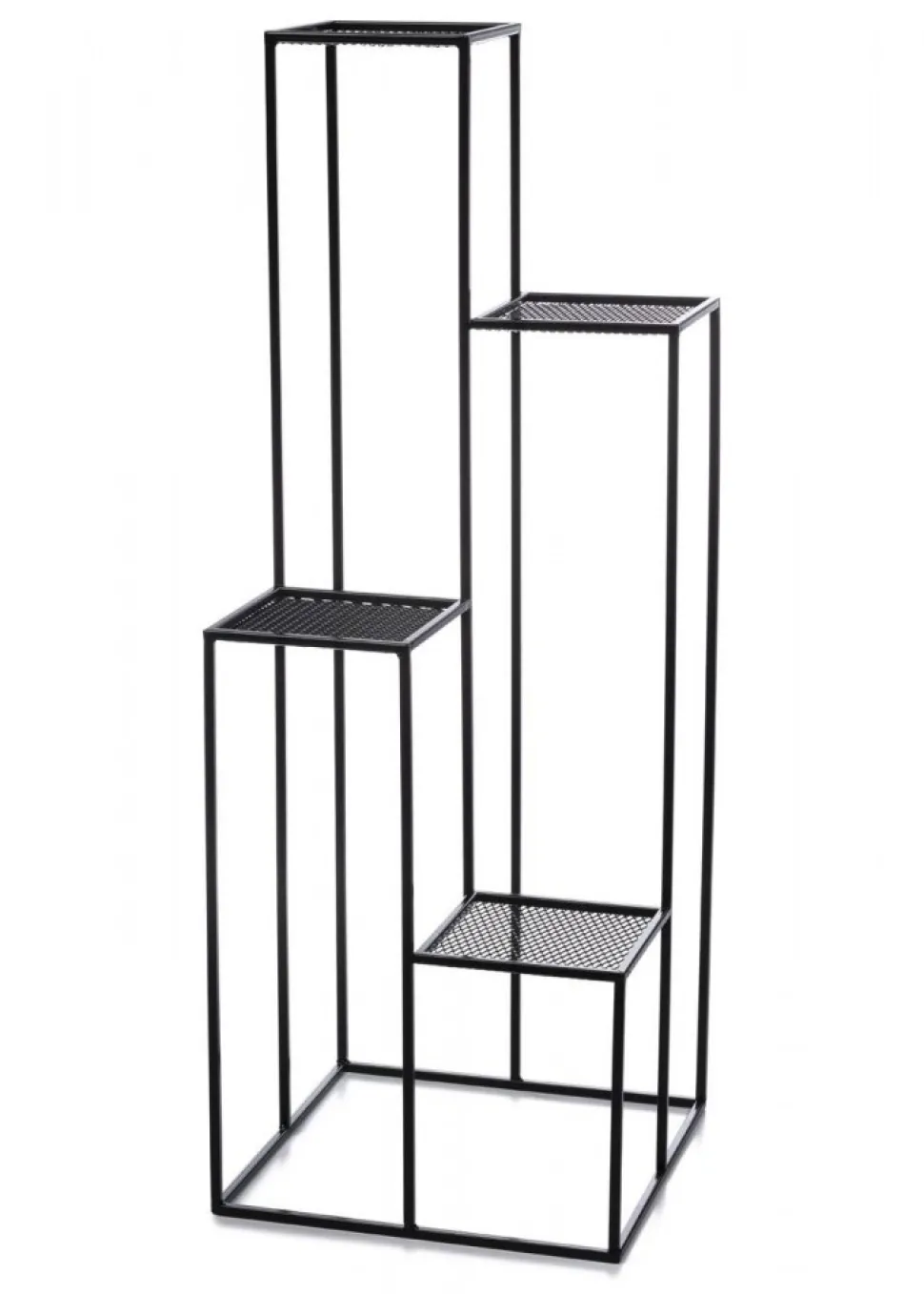 Kwietnik KASKADA czarny 110 cm siatka metalowy LOFT