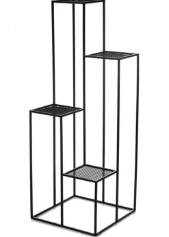 Kwietnik KASKADA czarny 110 cm siatka metalowy LOFT