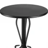 Kwietnik metalowy czarny z różą 75 cm