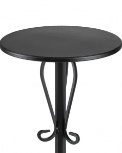 Kwietnik metalowy czarny z różą 75 cm