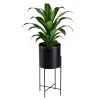 Kwietnik na kwiaty osłonka 55 cm czarny LOFT
