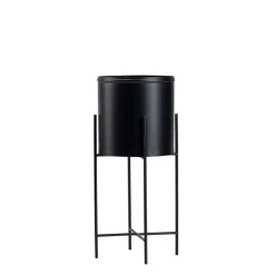 Kwietnik na kwiaty osłonka 55 cm czarny LOFT