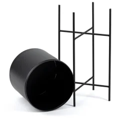 Kwietnik na kwiaty osłonka 55 cm czarny LOFT