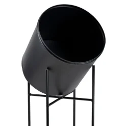Kwietnik na kwiaty osłonka 55 cm czarny LOFT