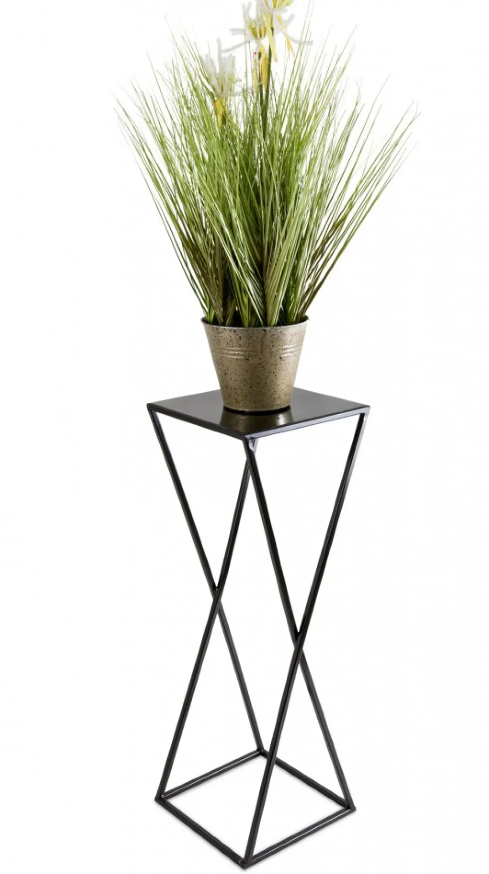 Kwietnik na rośliny stojący 70 cm czarny LOFT