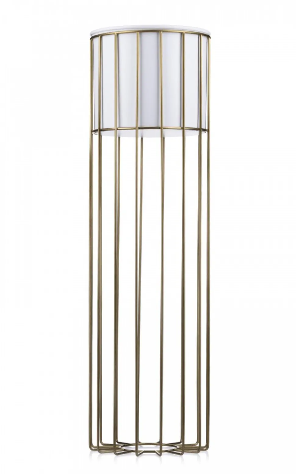 Kwietnik nowoczesny 70 cm złoto biały LOFT