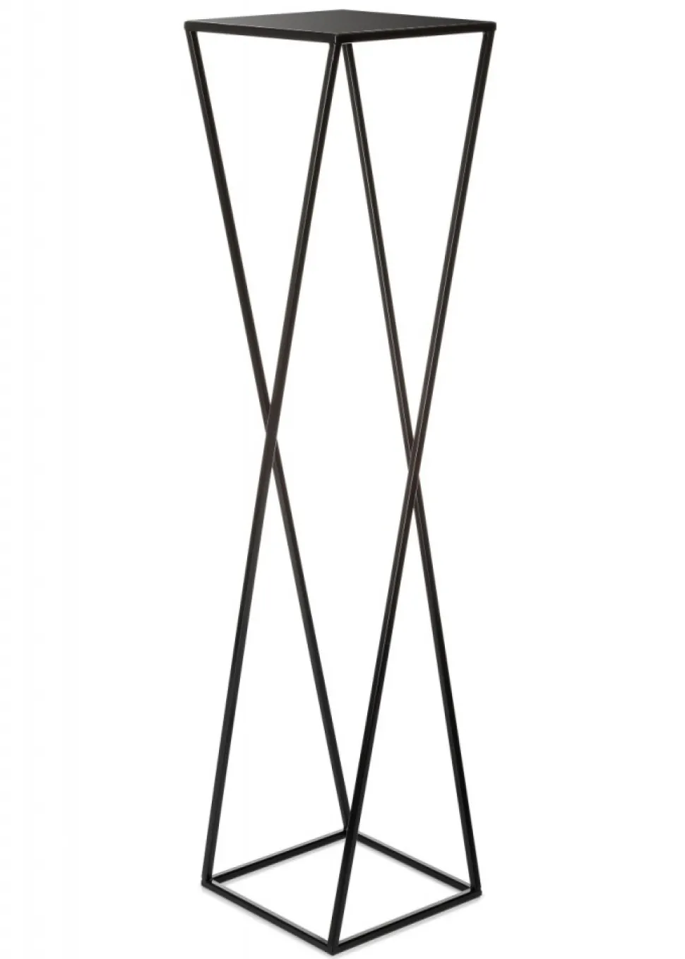 Kwietnik nowoczesny czarny stojący 100 cm LOFT