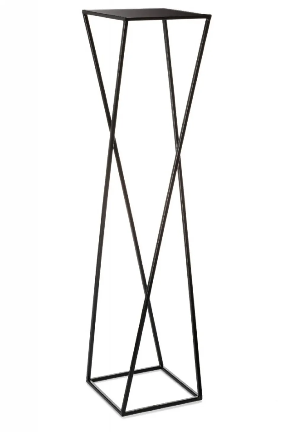 Kwietnik nowoczesny czarny stojący 100 cm LOFT