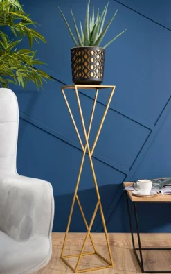 Kwietnik nowoczesny LOFT złoty 100 cm GLAMOUR