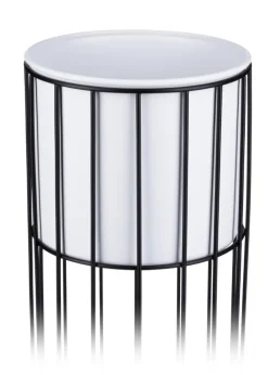 Kwietnik nowoczesny z osłonką 55 cm LOFT metalowy