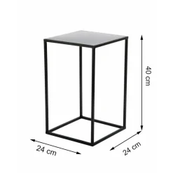 Kwietnik stojak na kwiaty 40 cm czarny LOFT