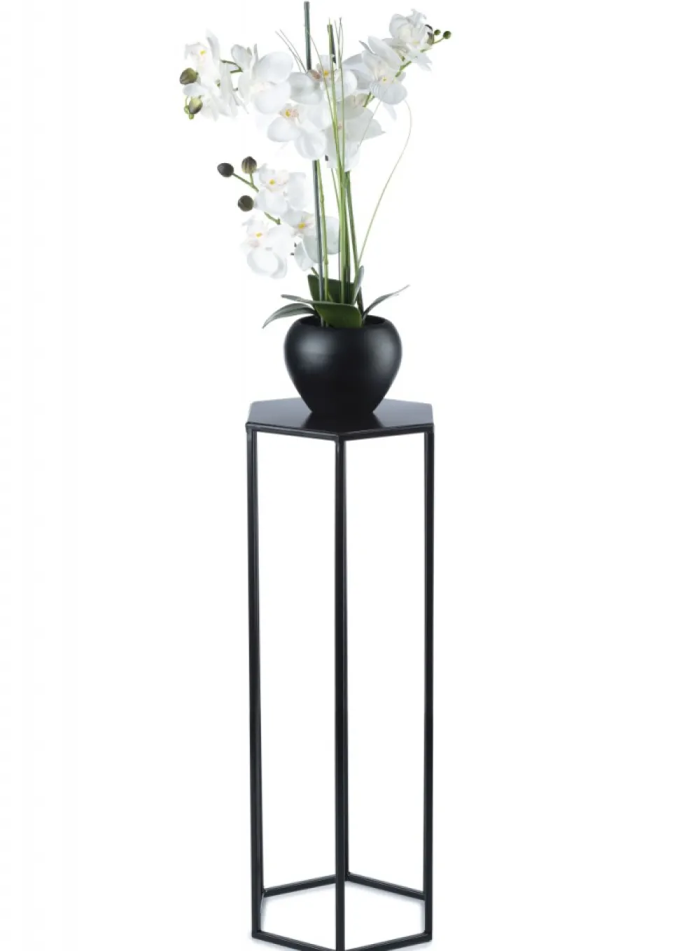 Kwietnik stojak na kwiaty czarny 70 cm LOFT