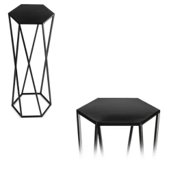 Kwietnik stojak na rośliny czarny 70 cm LOFT