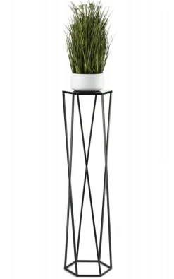 Kwietnik stojak na rośliny czarny 100 cm LOFT