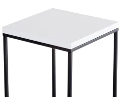 Kwietnik stojący 40 cm BasicLoft biały