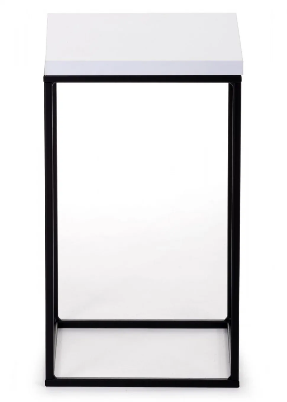 Kwietnik stojący 40 cm BasicLoft biały