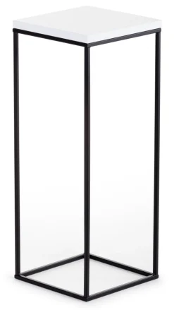 Kwietnik stojący 60 cm BasicLoft biały