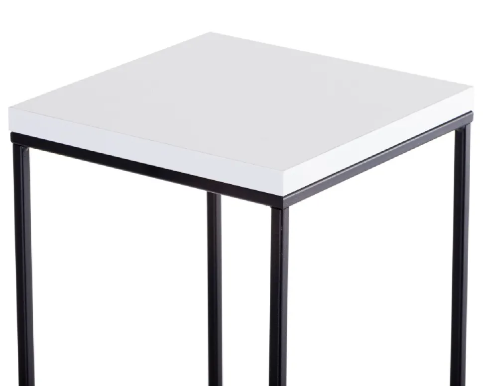 Kwietnik stojący 60 cm BasicLoft biały