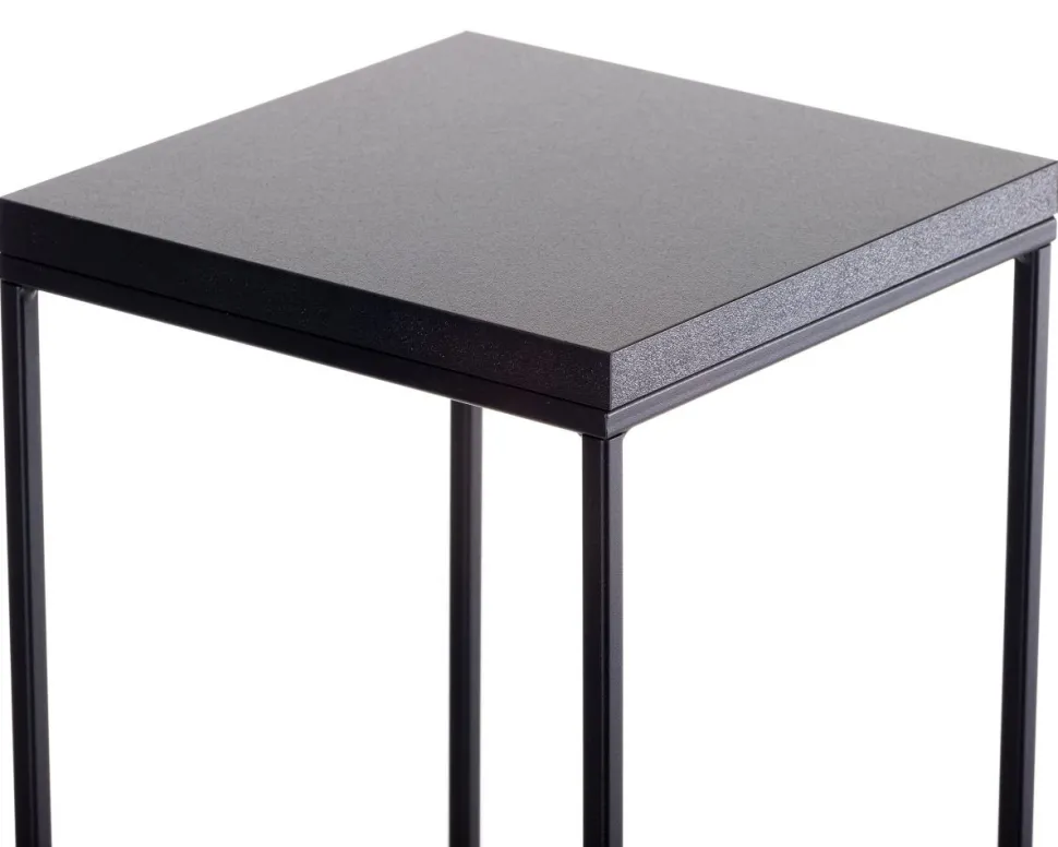 Kwietnik stojący 40 cm BasicLoft czarny